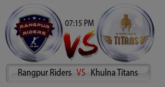 2nd match: Rangpur Riders vs Khulna Titans Live Score, Highlights
