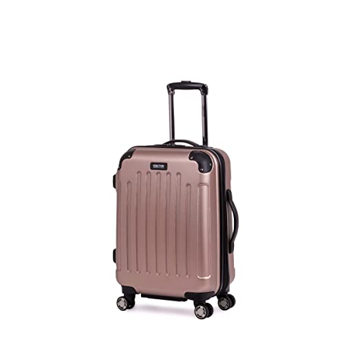 Kenneth Cole Reaction Renegade Luggage Expandable 8-Wheel Spinner Lightweight Hardside Cabin Bag Suitcase, Rose Gold, 24-Inch Carry On