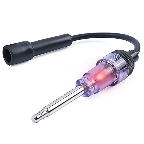 MIKKUPPA Small Inline Spark Plug Tester, for Motorcycles, Lawn Mowers, Small Motor Vehicles