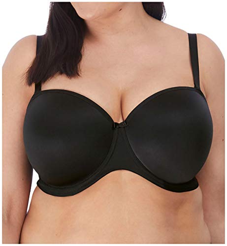 Elomi Women's Plus Size Smooth Strapless Seamless Underwire T-Shirt Bra, Black, 38J