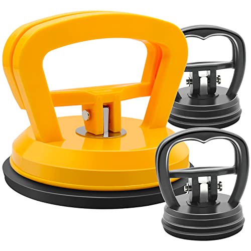 MOUKIM Car Dent Puller Suction Cup Car Dent Removal Suction Cup Car Dent Removal Repair Tools for Car Dent Repair, Glass, Yellow