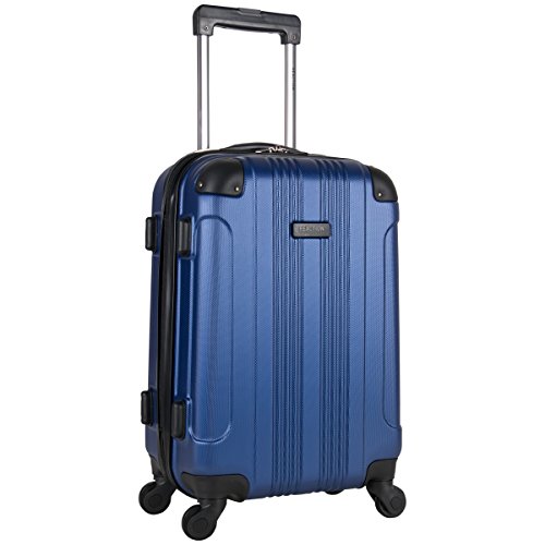 Kenneth Cole Out Of Bounds Lightweight Durable Hardshell 4-Wheel Spinner Cabin Size Travel Suitcase, Cobalt Blue, 20-Inch Carry On