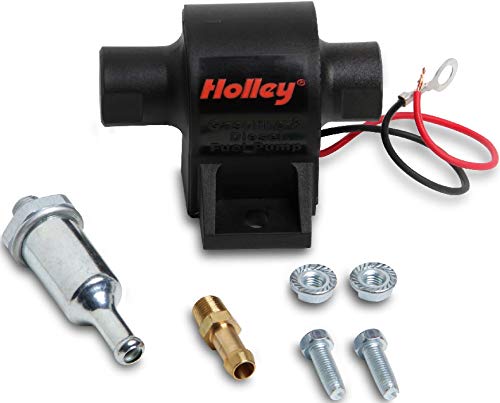 NEW HOLLEY 32 GPH MIGHTY MITE ELECTRIC FUEL PUMP,BLACK,STREET CARBURETED APPLICATIONS,4-7 PSI,STREET.3125