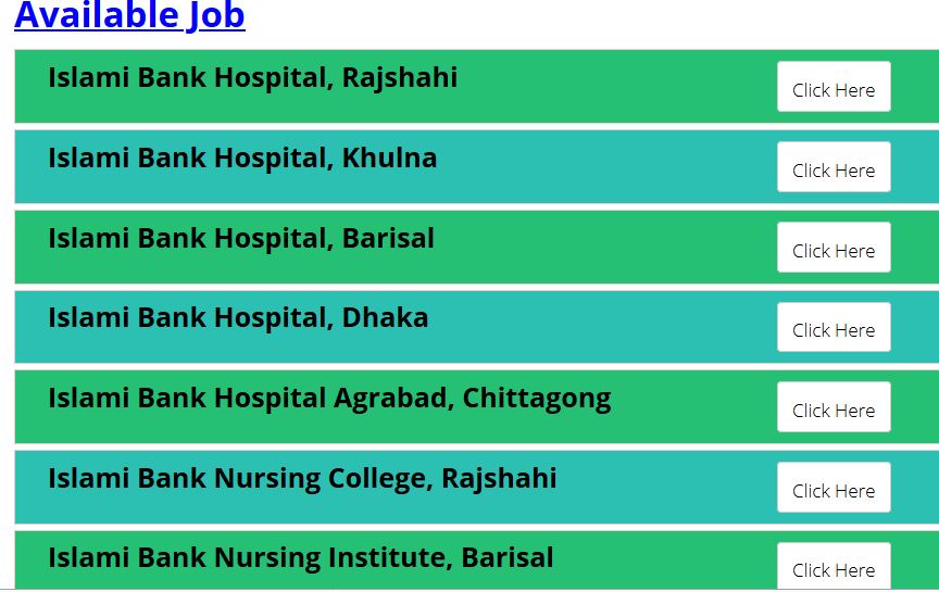 Islami Bank Hospital Job Circular 2020, Admit Card www.ibfbd.org/career