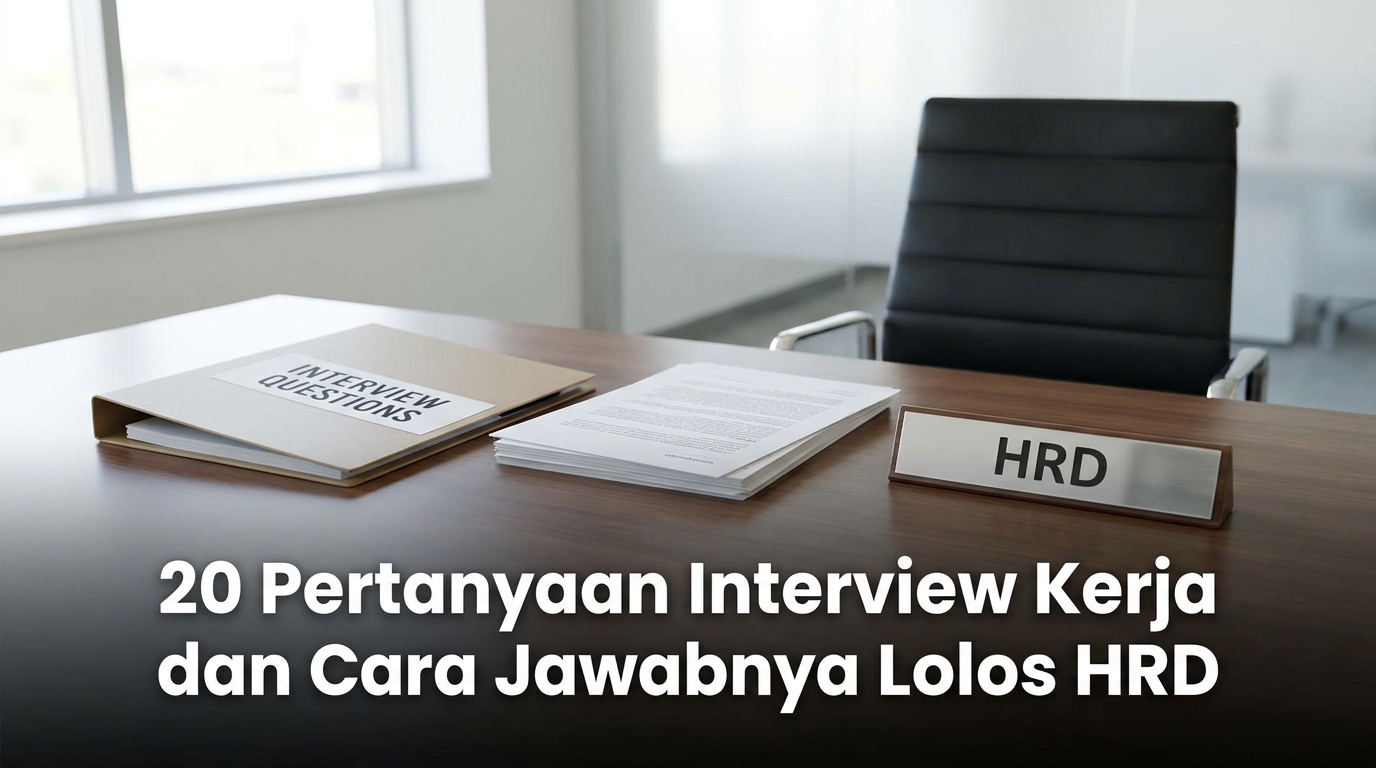 20 Pertanyaan Interview Kerja dan Cara Jawabnya Lolos HRD