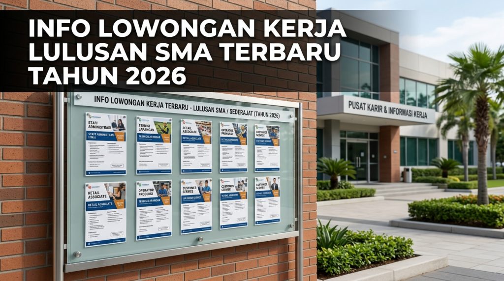 Info Lowongan Kerja Lulusan SMA Terbaru Tahun 2026