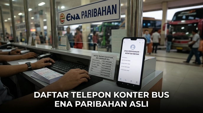 Daftar Telepon Konter bus Ena Paribahan Asli
